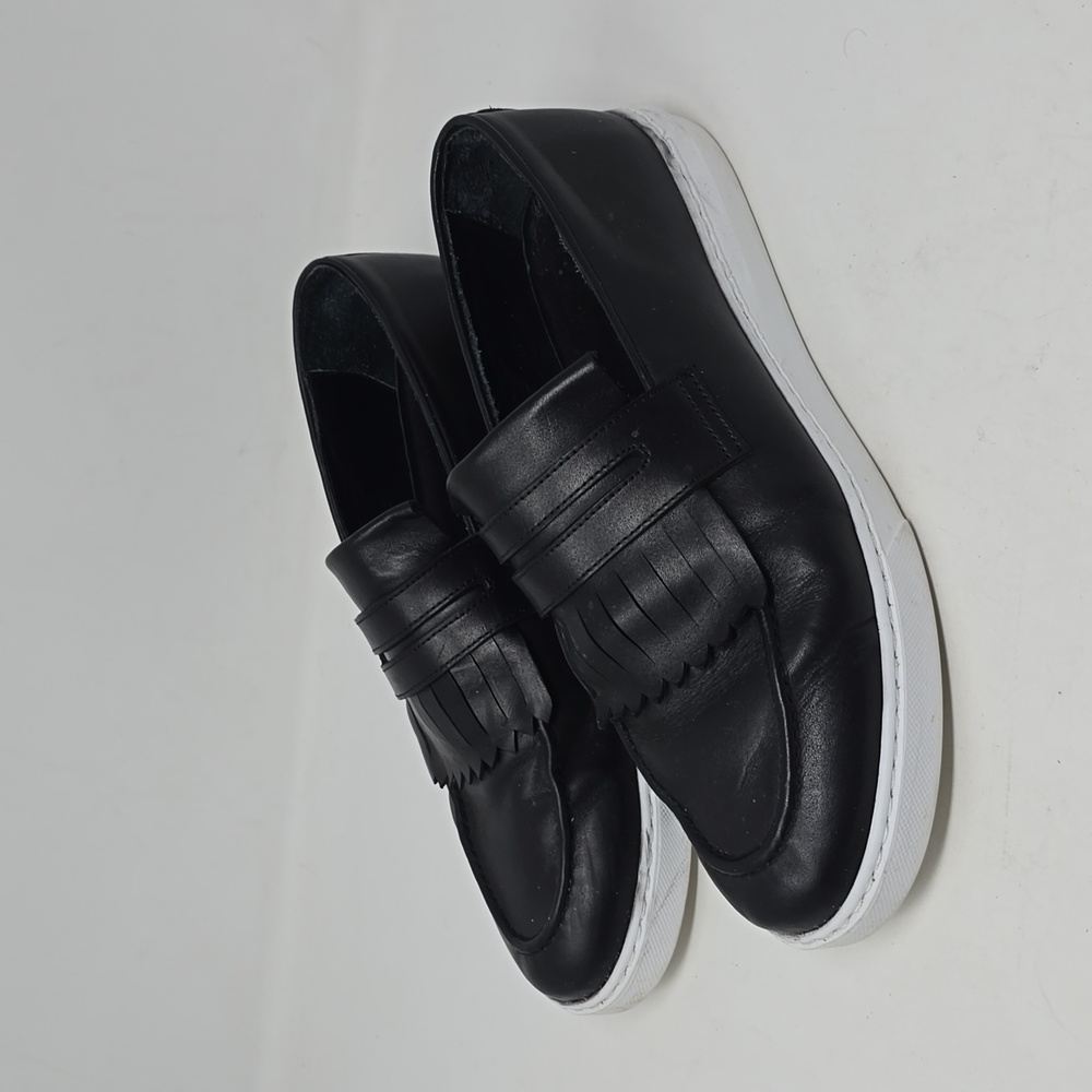 Sardinelli Black Leather Men's Loafers Size 9